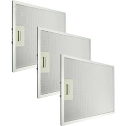 3x Filtre anti-graisse compatible avec Klarstein Hektor Eco 10034864, 10034865 hotte de cuisine, aluminium - Vhbw