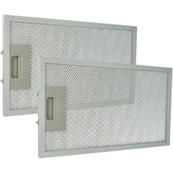 vhbw 2x Filtre anti-graisse compatible avec Klarstein Lorea, Lorea 60, Lorea 90, 10028655, 10030099 hotte de cuisine, aluminium