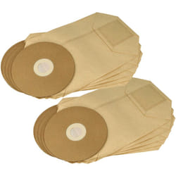 Vhbw - 10x Sacs compatible avec Cleancraft FlexCAT 104 aspirateur - papier, 22cm x 19cm marron