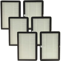 vhbw 6x filtre à particules compatible avec Rowenta Eclipse QU5030, QU5072, QU5060, QU5062 purificateur d'air, ventilateur