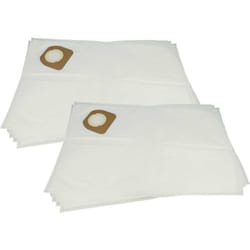 Vhbw - 10x Sacs compatible avec Dewalt DCV586MK aspirateur - microfibre non tissée, type m, 55cm x 34cm blanc
