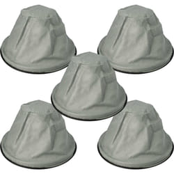 vhbw 5x Filtres à sac compatible avec Einhell TC-AV 1620 DW, TC-AV 1618 D aspirateur de cheminée, aspirateur à cendres - Filtre de rechange, lavable