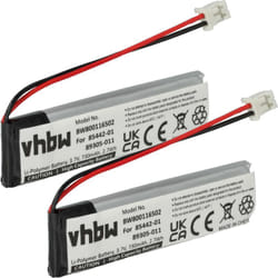 Vhbw - 2x Batterie compatible avec Plantronics Calisto P620, P620-M, 620M, 620UC/M, 620 haut-parleurs, enceintes portatives (730mAh, 3,7V,