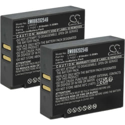 Vhbw - 2x Batterie compatible avec Eartec hub, Hub Systems, HUB5S, UltraLITE, hub hd Mini-Base casque audio, écouteurs sans fil (810mAh, 3,7V, Li-ion)