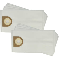 10x Sacs compatible avec Cleancraft flexCAT 16 h aspirateur - microfibre non tissée, 28,3cm x 14,5cm blanc - Vhbw