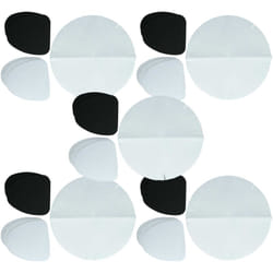 15x filtre papier, 15x filtre à charbon actif, 15x filtre à graisses compatible avec DeLonghi F18, F18233 friteuse - 45 filtres - Vhbw
