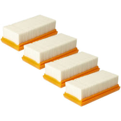 Vhbw - 4x filtre plissé plat compatible avec Flex vce 44 l ac, 44 h ac, 33 m ac, 33 l mc, 33 l ac aspirateur - Filtre de refroidissement du moteur