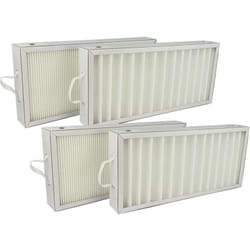 Vhbw - Lot de filtres compatible avec Pluggit Avent P300N, AP300, P300 appareil de ventilation - Filtre à air G4 / F7 (4 pcs), Blanc