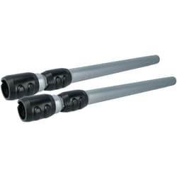 2x Tube d'aspirateur compatible avec Philips 9000 XB9155, XB9154, XB9145, XB9125 aspirateur - raccord 35 mm, 56 - 86,5cm, noir / argenté - Vhbw