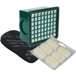 Set d'accessoires 8 pcs. compatible avec Vorwerk Kobold 131, 130, 131sc aspirateur - filtre à charbon actif, cartouches de parfum, filtre hepa - Vhbw