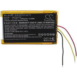 Vhbw - Batterie remplacement pour SteelSeries AEC503759 pour casque audio, écouteurs sans fil (1200mAh, 3,7V, Li-polymère)