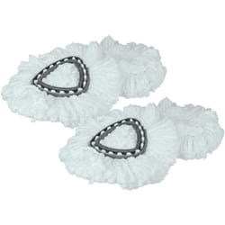 Vhbw - 4x Serpillères remplacement pour Vileda 152623 pour balai nettoyant - Tête de rechange, microfibre, noir / blanc