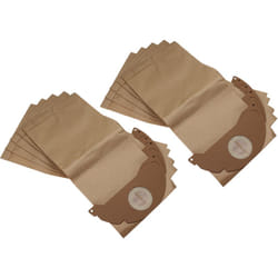 Vhbw - 10x Sacs compatible avec Kärcher nt 181 Profi, mv 2 Premium, se 2001 aspirateur - 44cm x 20cm marron