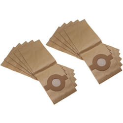 Vhbw - 10x Sacs compatible avec Kärcher fp 303, fp 306 plus, pst 222, fp 222 aspirateur - 44cm x 16cm marron