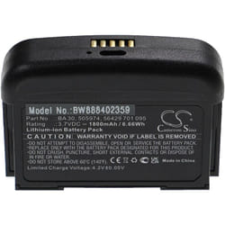 vhbw Batterie remplacement pour Sennheiser 505974, 56429 701 095, BA 30 pour système de radio numérique, émetteur (1800mAh, 3,7V, Li-ion)