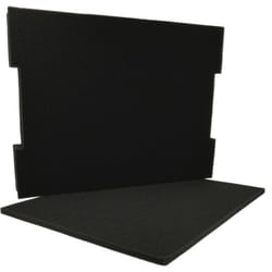 Vhbw - Insert en mousse remplacement pour Bosch 6000003672 pour coffre à outils - mousse pré-perforée, noir