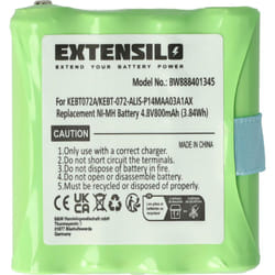 Extensilo - Batterie compatible avec Motorola XTR446, TLKR-T8 radio talkie-walkie (800mAh, 4,8V, NiMH)