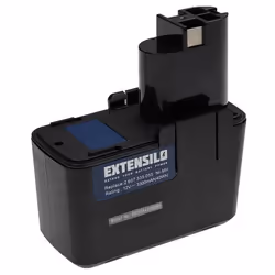 EXTENSILO Batterie compatible avec Bosch BABS 12V BH-1214 GBM 12VES-2 GLI 12V GSB 12 VSE-2 outil électrique (3300 mAh NiMH 12