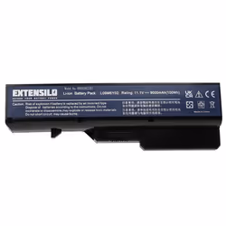 EXTENSILO Batterie compatible avec Lenovo IdeaPad Z560G Z560M Z565 Z565A Z565G Z570 Z570A ordinateur portable (9000mAh