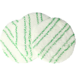 3x Pads de polissage remplacement pour Kärcher 2.863-197.0 pour aspiro-cireuse - Set de polissage pour laminé vert / blanc - Vhbw