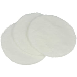 3x Pads de polissage remplacement pour Kärcher 2.863-196.0 pour aspiro-cireuse - Set de polissage pour parquet blanc - Vhbw