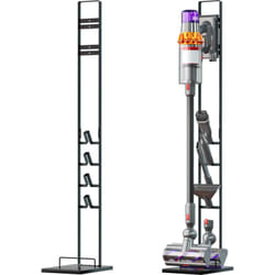 vhbw Support d'aspirateur compatible avec Dyson DC30, DC74, DC31, DC34, DC35, DC58, DC59, DC62 aspirateur à batterie, aspirateur à main, gris foncé