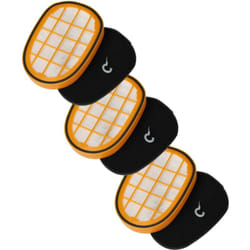 vhbw 3x filtre pré-moteur, 3x filtre protection moteur compatible avec Philips XC8349 aspirateurs (avec pré-filtre)