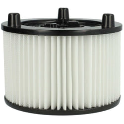 Filtre à cartouche compatible avec Bosch UniversalVac 15 aspirateur à sec ou humide - Filtre plissé, papier / plastique, blanc - Vhbw