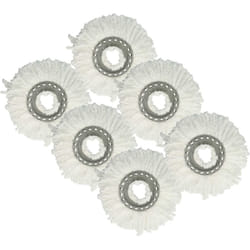 6x Serpillères compatible avec Leifheit Combi Mop balai nettoyant - microfibre, blanc - Vhbw