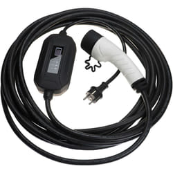 vhbw Câble de recharge type 2 vers prise euro F compatible avec Mitsubishi Eclipse Plug In Hybrid voiture électrique - 1 phase, 16 A, 3,5 kW, 10 m