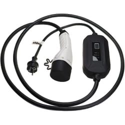 Câble de recharge type 2 vers prise euro f compatible avec bmw Série 7, i3s, i3, i5, i4, i7 voiture électrique - 1 phase, 16 a, 3,5 kW, 3 m - Vhbw