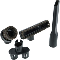 Vhbw - Lot de buses d'aspirateur avec 4 pièces compatible avec Kärcher T15/1 Professional, t 151, t 171, t 191, t 201, t 201 + esb 28, 32 mm, noir