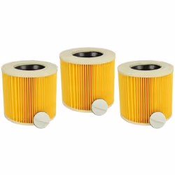 vhbw - the clever way Set de 3x filtre à cartouche pour votre aspirateur industriel, pour aspiration à sec ou humide - Finiti ...