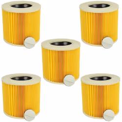 vhbw - the clever way Set de 5x filtre à cartouche pour votre aspirateur industriel, pour aspiration à sec ou humide - Finiti ...