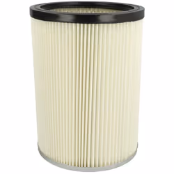 vhbw - the clever way Filtre plissé compatible pour votre aspirateur industriel, pour aspiration à sec ou humide - Finition s ...