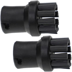 Vhbw - 2x brosse arrondie compatible avec Kärcher sc 1.050, sc 1.040, sc 1.035 b, sc 1.030, sc 1.030 b, sc 1002 nettoyeur vapeur - Brosse à vapeur