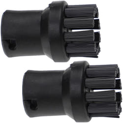 Vhbw - 2x brosse arrondie compatible avec Kärcher sc 1125 Plus, sc 1200, sc 1202, sc 1133, sc 1402, sc 1125 nettoyeur vapeur - Brosse à vapeur