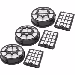 vhbw - the clever way Set de filtres de haute qualité pour votre aspirateur Ce set de filtres de rechange de 9 pièces de la m ...