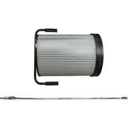Cartouche filtrante poussières fines remplacement pour Bernardo FP1 pour aspirateur à copeaux - Avec brosse de nettoyage - Vhbw