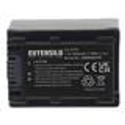 EXTENSILO 1x Batterie compatible avec Sony HDR-CX260VE HDR-CX280E HDR-CX300 HDR-CX280EB HDR-CX250E appareil photo (1640mAh