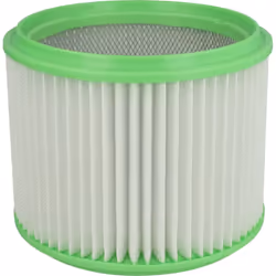 vhbw - the clever way Filtre plissé compatible pour votre aspirateur industriel, pour aspiration à sec ou humide - Finition s ...