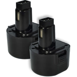 Vhbw - 2x Batteries remplacement pour elu EZWA29, EZWA30, EZWA31, EZWA37 pour outil électrique (1500 mAh, NiMH, 9,6 v)