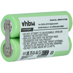 Vhbw - Batterie compatible avec Rowenta TN5100, TN5100F0, TN5100F0 / 3M0, TN5120 rasoir tondeuse électrique (2000mAh, 2,4V, NiMH)