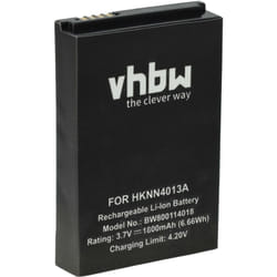 Vhbw - Batterie remplacement pour Motorola BT90, HKLN4440B, HKNN4013A, HKNN4013B, SNN5759, SNN5765 pour radio talkie-walkie (1800mAh, 3,7V, Li-ion)