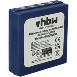 Batterie remplacement pour hbc BA222060, BA222061, BA203060, FBFUB03, AF-FUB03M, KH68302500 pour radio talkie-walkie (700mAh, 6V, NiMH) - Vhbw
