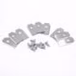 vhbw 9x Lames compatible avec Gardena Sileno city 500 Smart Sileno city 450 tondeuse - Lames de rechange argenté acier