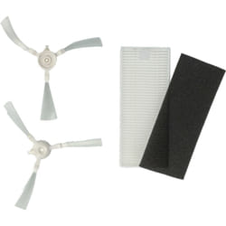 vhbw Kit d'entretien de 4 pièces compatible avec Rowenta Smart Force Essential RR6925WH, RR6927WH robot aspirateur