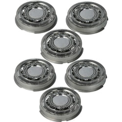6x Têtes de rasoir remplacement pour Philips SH70/50, SH70/60, SH70, SH71, SH71/50 pour rasoir électrique, argenté - Vhbw