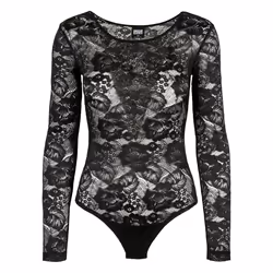Body à manches longues en dentelle pour femme Urban Classics