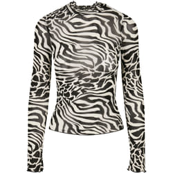 Haut Col roulé à manches longues femme Urban Classics aop mesh - L